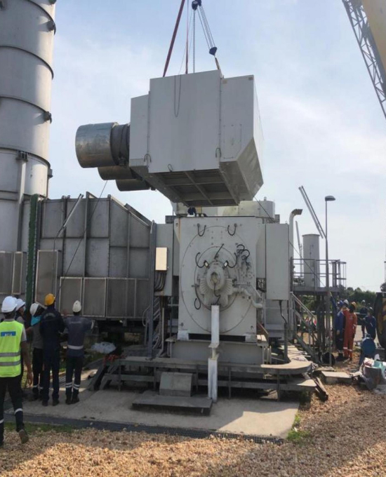 Энергетический объект AKSA Enerji в Пуэнт Нуар / Конго - Капитальный ремонт газовой турбины GE Frame 5