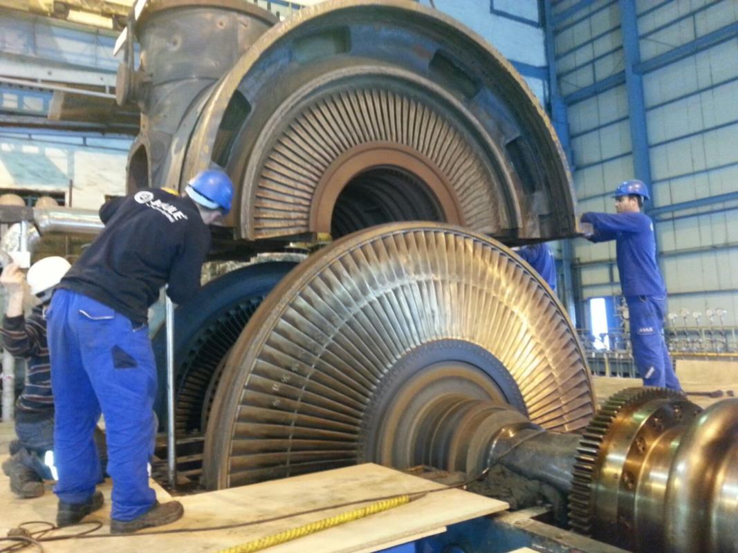 Kraftwerk IÇDAŞ Değirmencik - 135 MW Dampfturbinen-Generalüberholung (LP)